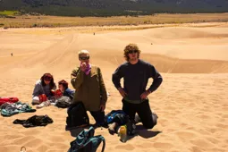 Members in the dunes